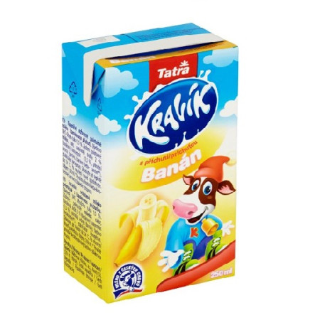 detail Kravik Mléko Banán 1,5% 250ml