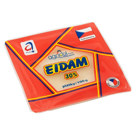 detail Agricol Eidam plátek 30% 100g