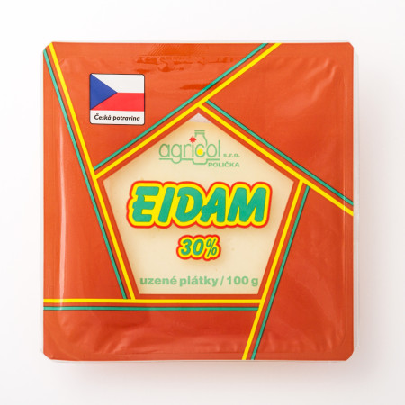 detail Agricol Eidam plátky 30% uzené 100g