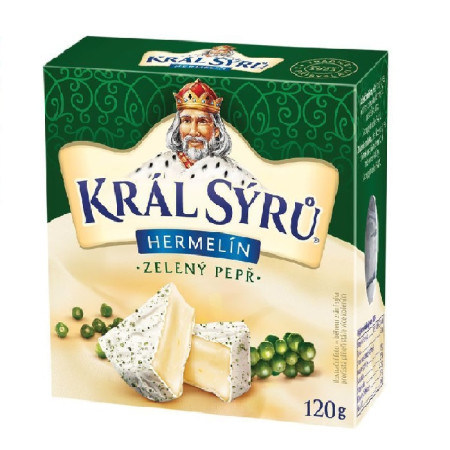 detail Král sýrů Hermelín pepř 120g