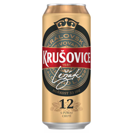 chi tiết Krušovice Královská 12° plech 0.5l