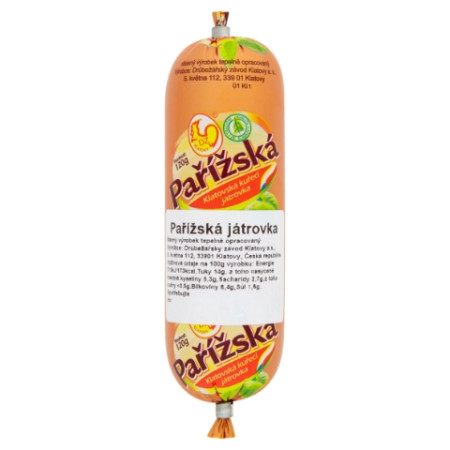 detail DZK Kuř. Pařížská Játrovka 120g 4X