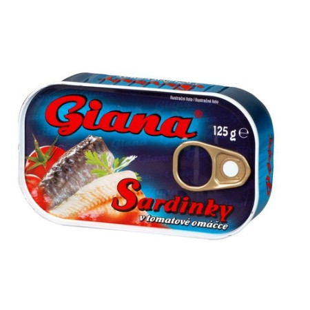 detail Giana Sardinky 125g - v rajčatové omáčce