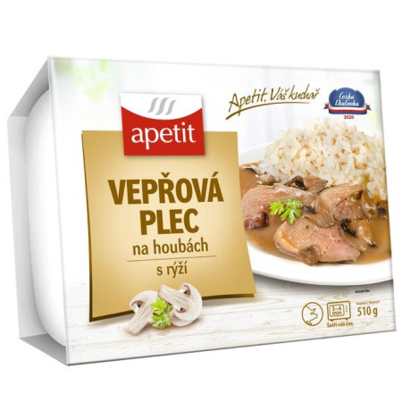 detail Apetit Vepřový plec na houbách 510g