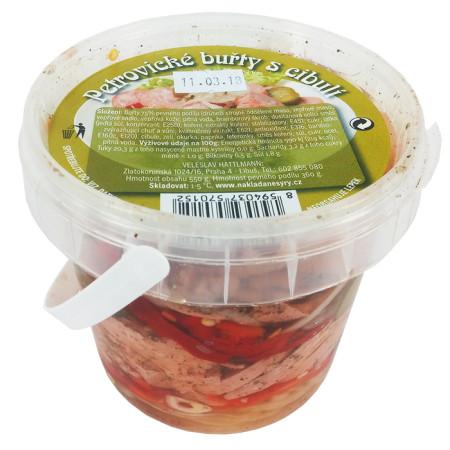 detail HATTLMANN Buřty s cibulí 550g