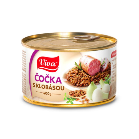 chi tiết Viva Čočka s klobásou 400g