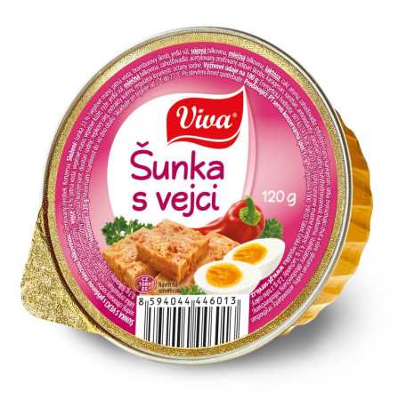 chi tiết VIVA Šunka s vejci 120g