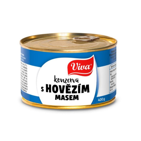 chi tiết Viva Hovězí konzrva 400g