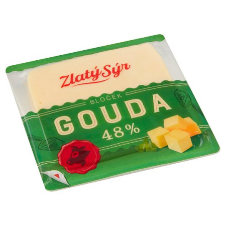 detail ZS Gouda 48% bloček 250g