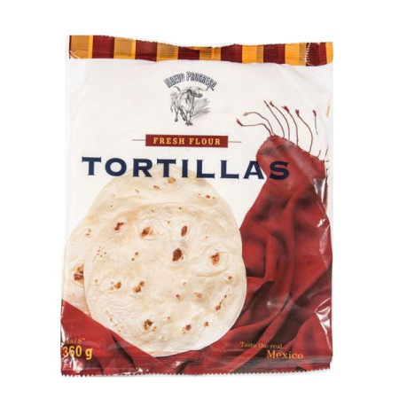 detail Tortilla flour natur 20cm 360g (8ks) - 10ks/kart