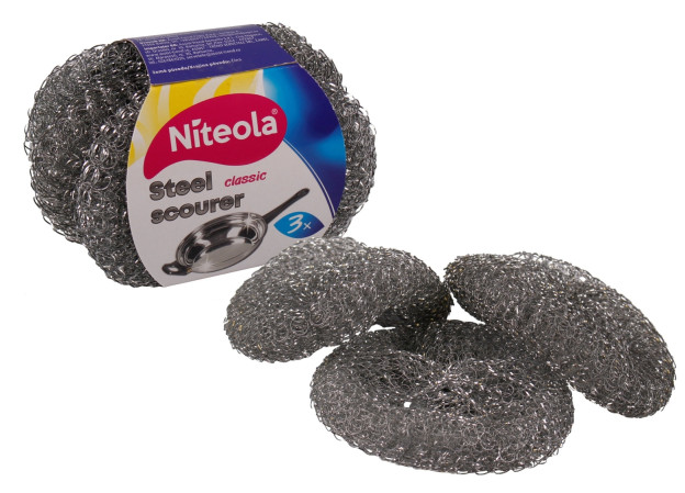 detail Niteola Drátěnka kovová 3ks Steel Scourer