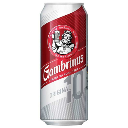 chi tiết Gambrinus 0,5L plech Orig. 10°