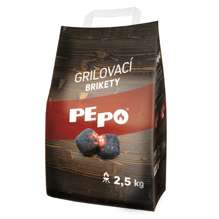 detail PE-PO grilovací brikety 2,5 kg