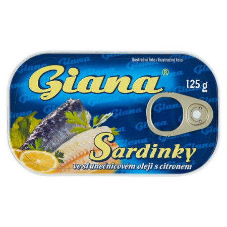 detail Giana Sardinky 125g - slunečnicovém olej