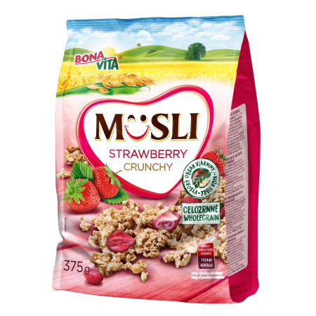 detail Bona vita musli s jahodami 375g