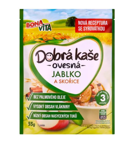 detail Bona Vita Dobrá kaše 55g Jablečná