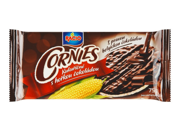 chi tiết Racio 75g Cornies kukuřičné s hořkou čokoládou