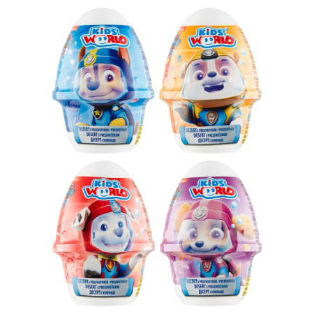 detail Kidsworld Vani-Čoko dezert s překvapením 70g