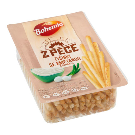chi tiết Bohemia tyčinky 80g Smetanové s cibulkou