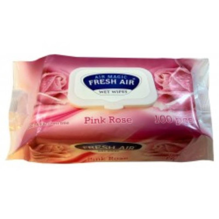 detail Fresh Air vlhčené ubrousky 100ks Rose