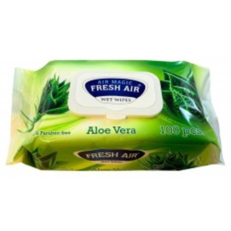 detail Fresh Air vlhčené ubrousky 100ks Aloe vera
