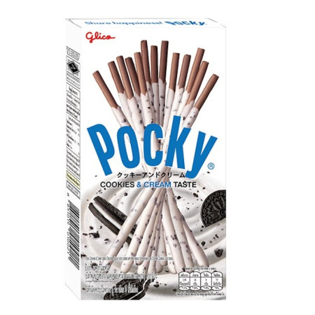 detail Glico Pocky Cookies Cream 40g
