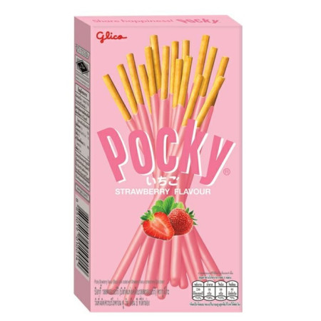detail Glico Pocky Jahoda 45g