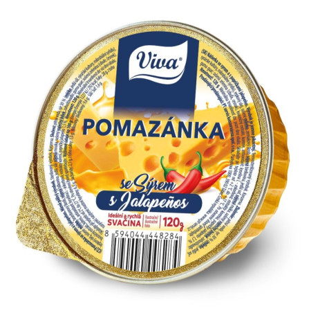 chi tiết VIVA Pomazánka se sýrem a jalapeňos 120g