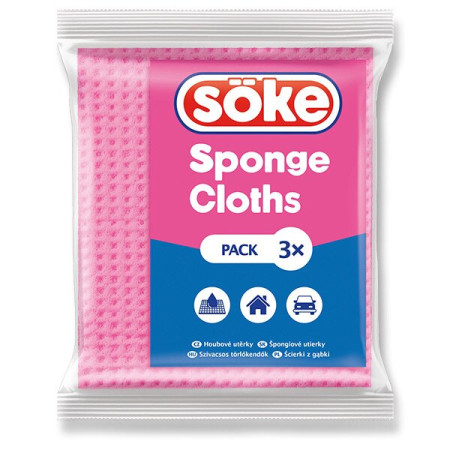 chi tiết Soke Houbové utěrky 3ks