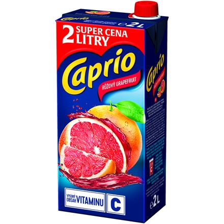Caprio Růžový grapefruit 2l x 6