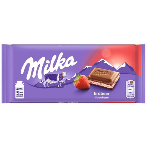 Milka 100g strawberry+yogurt