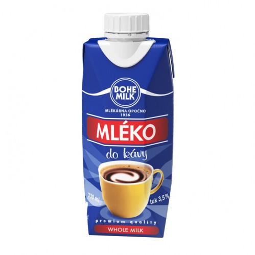 Bohemilk Mléko do kávy 3,5% 330ml 12X