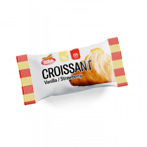 Brick croissant vanilka - jahoda 60g
