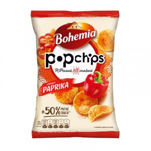 Bohemia PopChips s příchutí paprika 65g/10ks