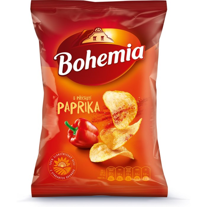 Bohemia chips paprika (70g x 15ks) Daily Fresh Foods